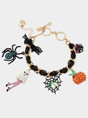 Betsey Johnson Boojee Charm Toggle Bracelet Multi